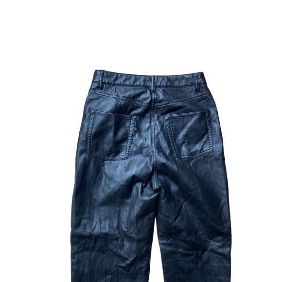 Aritzia Wilifred Vegan Leather Melina Pant High Waist Biker Celeb Goth Mobwife-0 - Picture 8 of 14